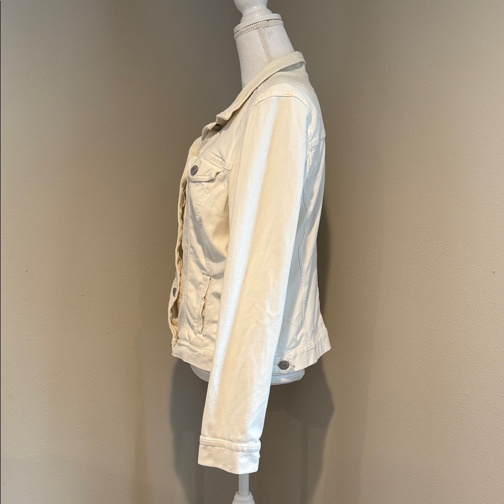 Vintage America Blue | Classic Jean Jacket | Cream | Size Large - Picture 4 of 8